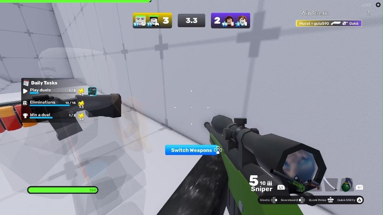 Bugün robloxta 4 oyun oynadık