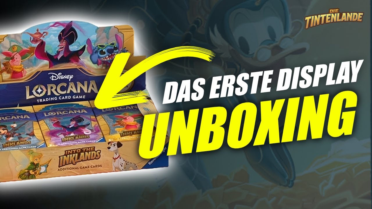 NEU! Lorcana Display UNBOXING - Wir ÖFFNEN die Tintenlande!!