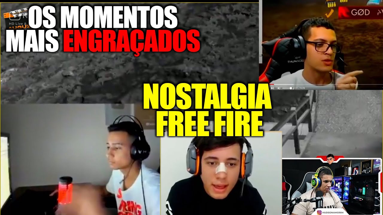 HUDSON REAGINDO - NOSTALGIA FREE FIRE | OS MOMENTOS MAIS ENGRAÇADOS DAS LIVES