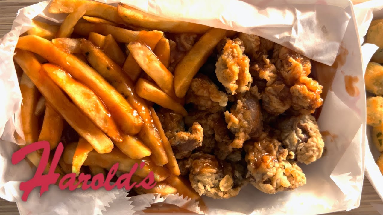 ASMR HAROLD'S CHICKEN CHICAGO FRIED CHICKEN & FRIES MUKBANG EATING SOUNDS