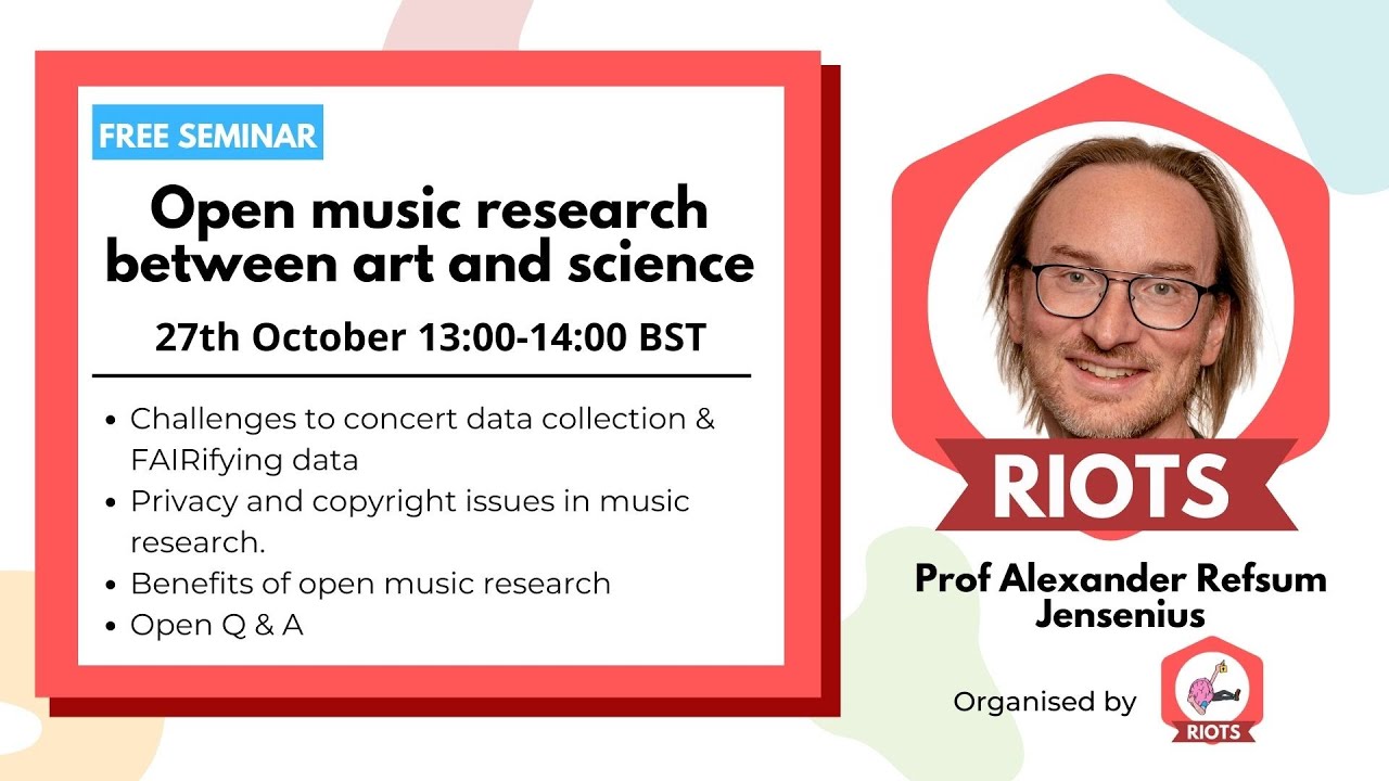 Open music research between art and science | Prof Alexander Refsum Jensenius