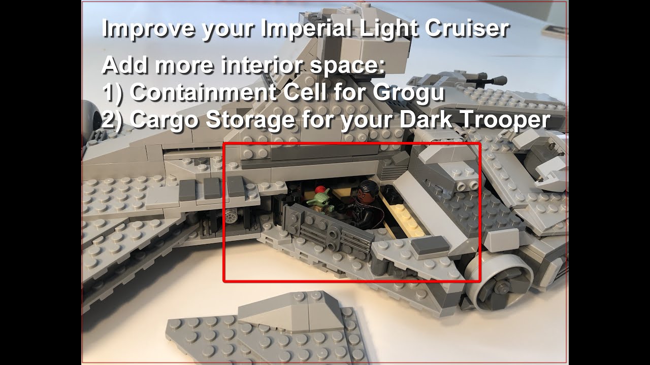 Lego Imperial Light Cruiser Mod - more interior using the existing bricks