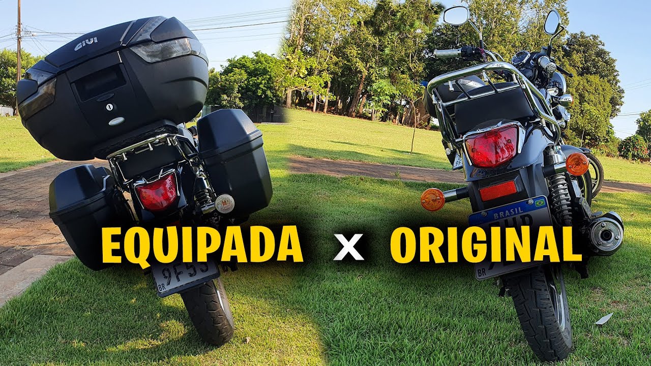 Comparativo Chopper Road 150 EQUIPADA vs ORIGINAL [ Chopper Road 150 customizada ]