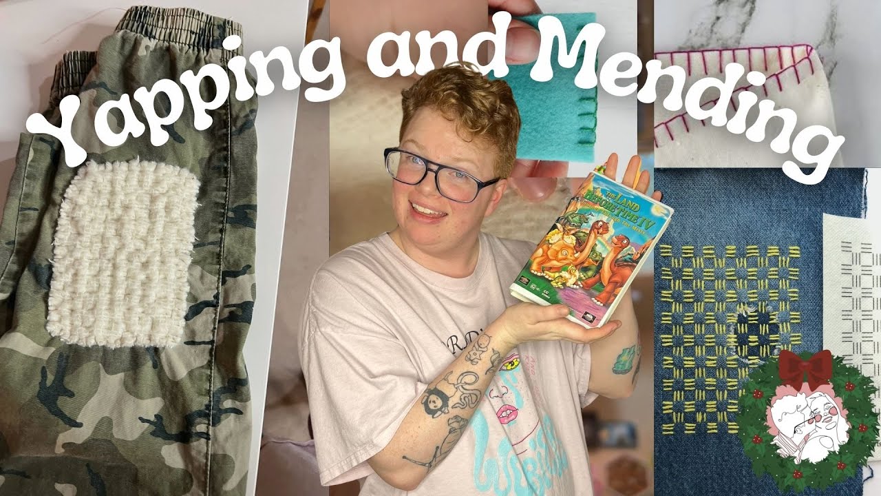 Заметная штопка — это круто! 🪡 | Vlogmas День 21 | Как сохранить одежду носибельной и красивой