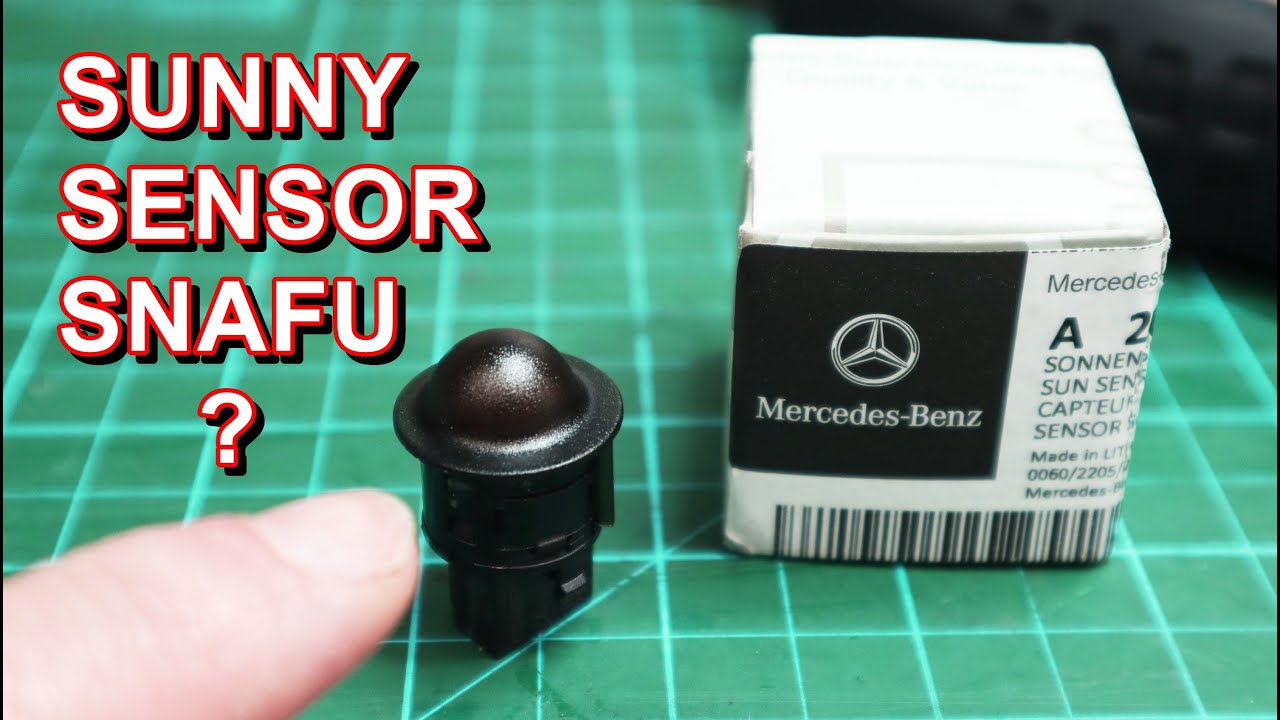Mercedes Sun Sensor Replacement - Very Simple Repair!