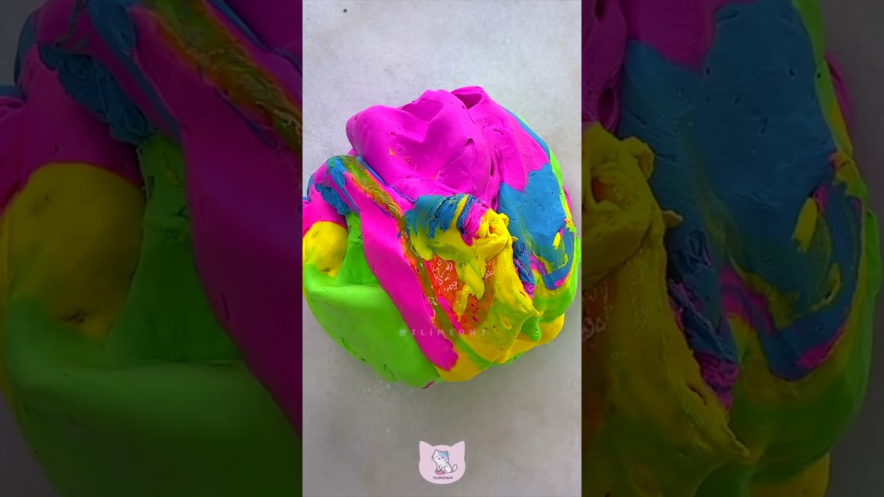 Storebought Slime ASMR 🌈☁️ Rainbow Butter Cloudz from Compound Kings