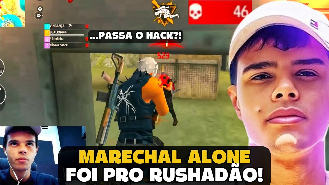 MARECHAL FOI PRO RUSHADÃO E LIMPOU O MAPA TODO NA RANK! FREE FIRE - MARECHAL HIGHLIGHTS