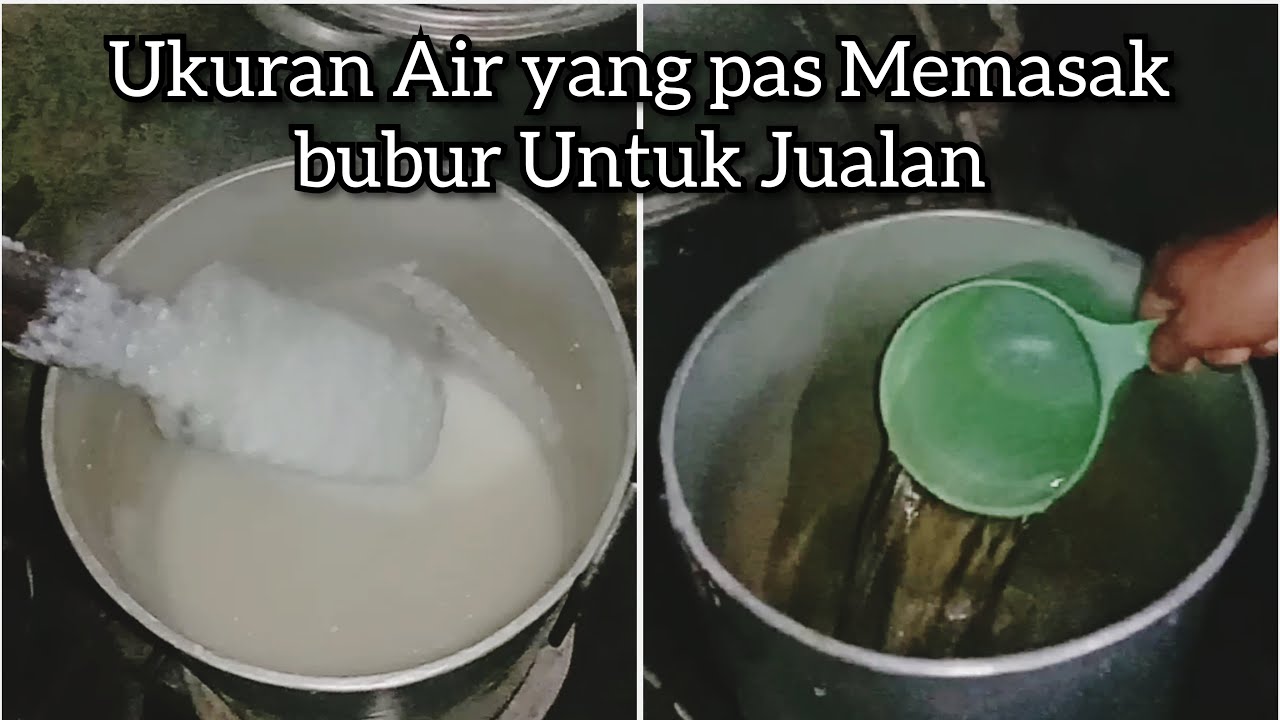 Air untuk memasak bubur ayam