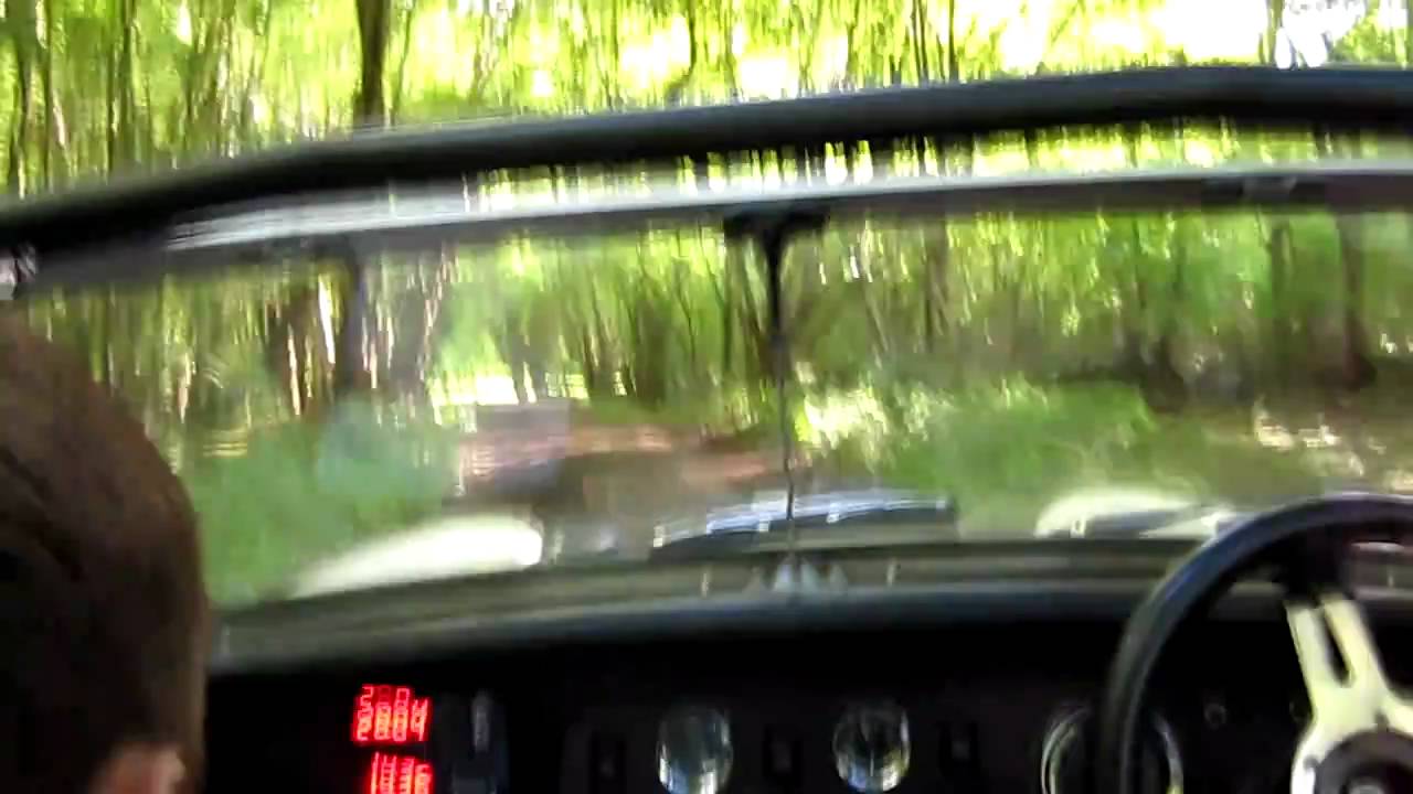 On board Hughes rally 2010 MG Midget 1500 Classic rally car
