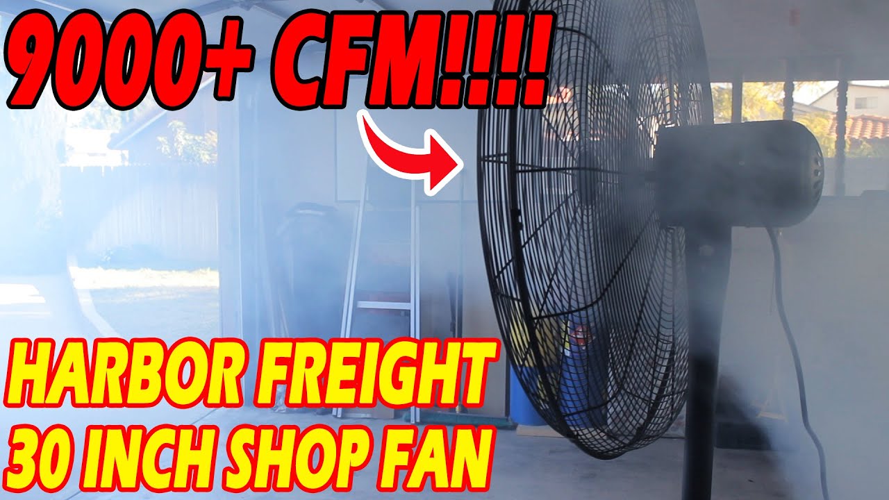 HARBOR FREIGHT Цеховой вентилятор 9000+ куб. футов в минуту — очень мощный | Central Machinery | ...