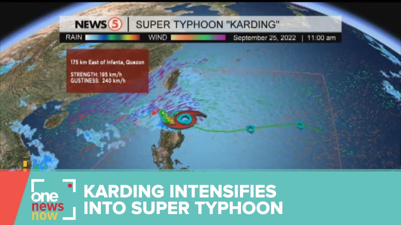 STY Karding may make landfall over Aurora or Quezon tonight