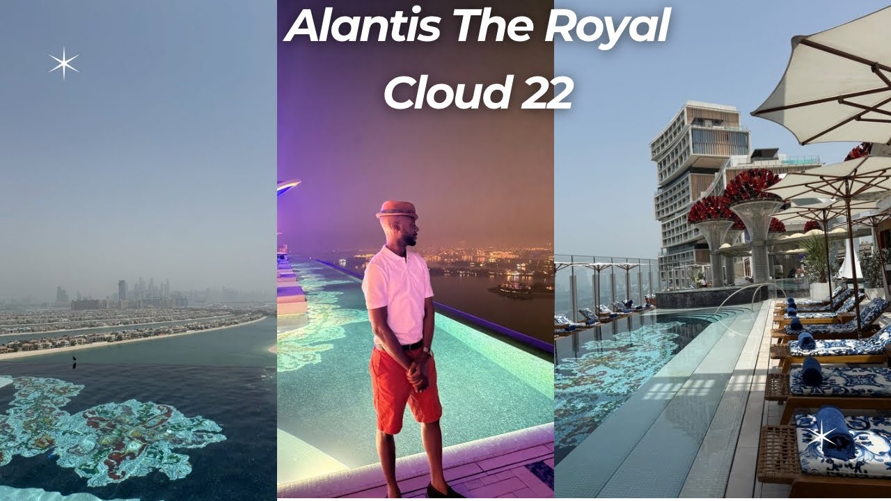 Cloud 22 Royal Atlantis Full Rooftop Pool Tour | Dubai || Bennell's Diary