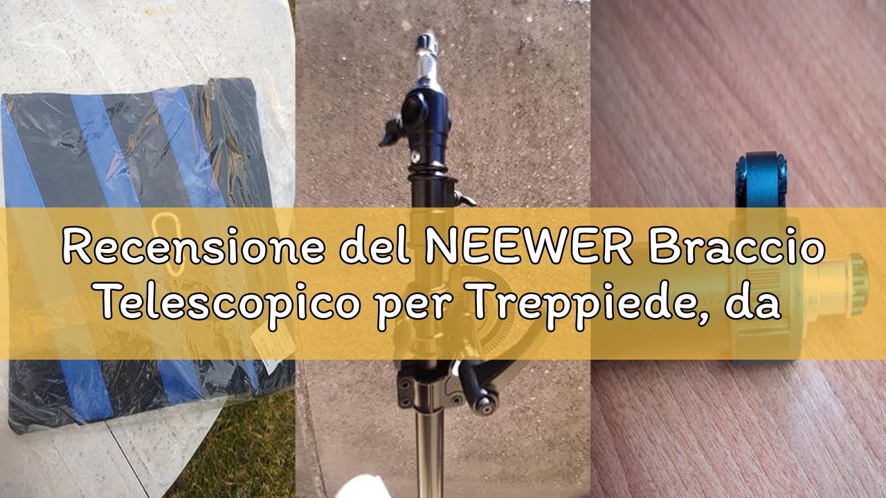Recensione del NEEWER Braccio Telescopico per Treppiede, da 89 a 155cm con Contrappeso da 1,5kg e Sa
