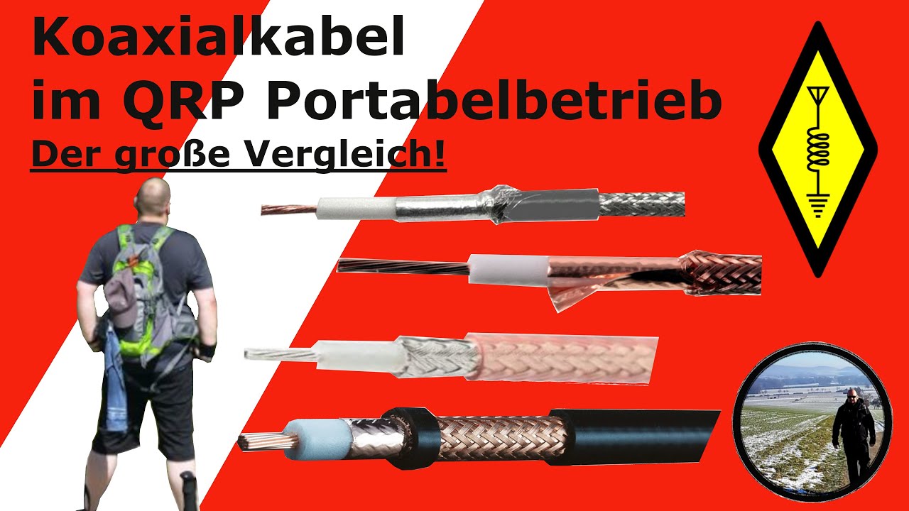 Koaxialkabel im QRP Portabelbetrieb. Der große Vergleich! #amateurfunk #cbfunk #QRP #portabel