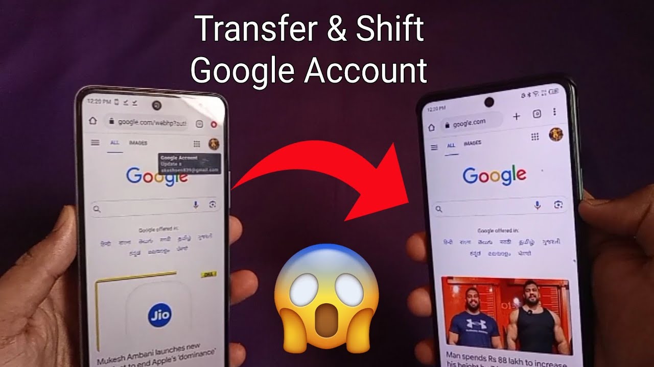 How To Transfer & Shift And Change Google Account To Another Phone
