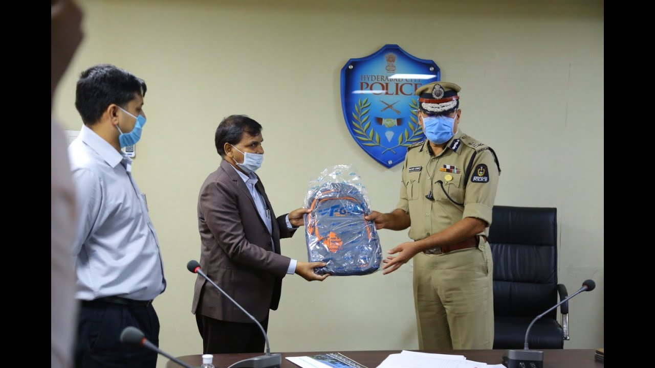 ANJANI KUMAR,IPS, CP HYD SPEECH & VISUALS  / INSPECTION OF  CLUES TEAM, CCS, HYDERABAD/PRO HYDERABAD