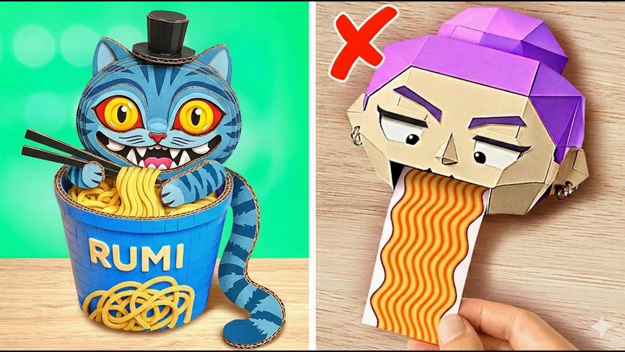 Rumi From K-Pop Demon Hunters VS Zootopia DIY 🤩 Pick Your Character And Craft It