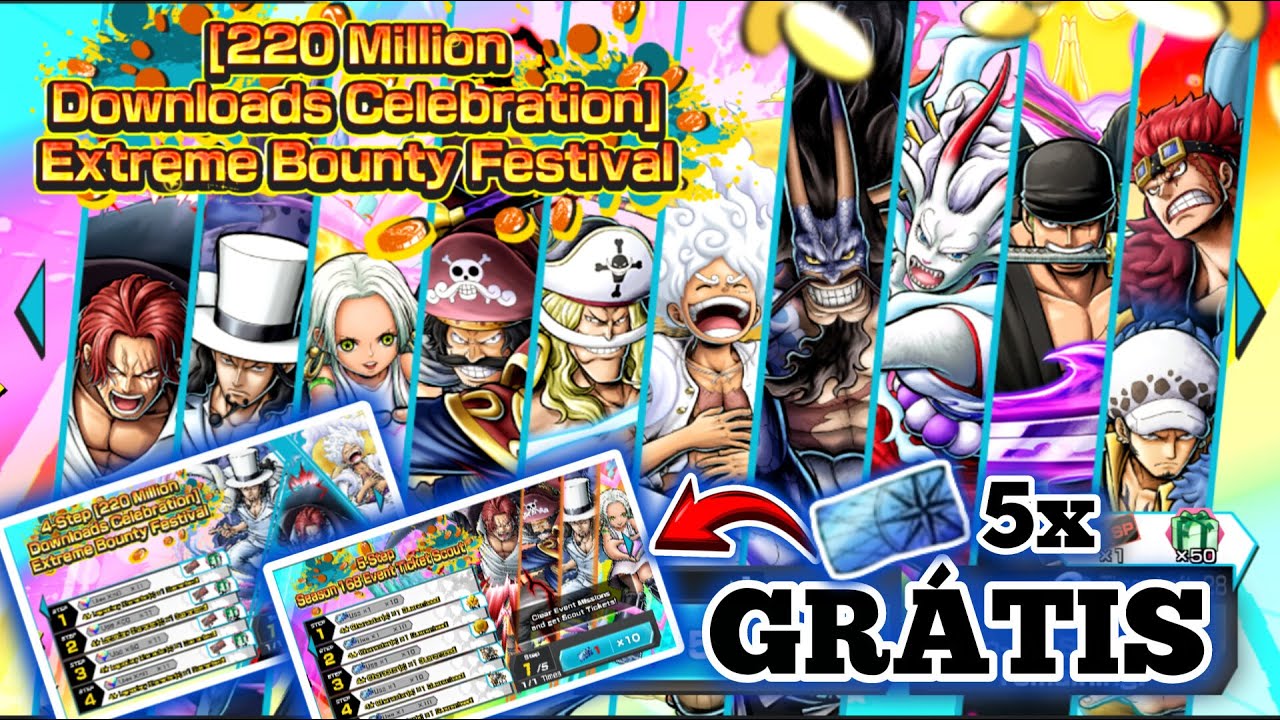 VÁRIOS EXTREMES POR 200 GEMAS OU 5 TICKETS FREE! 