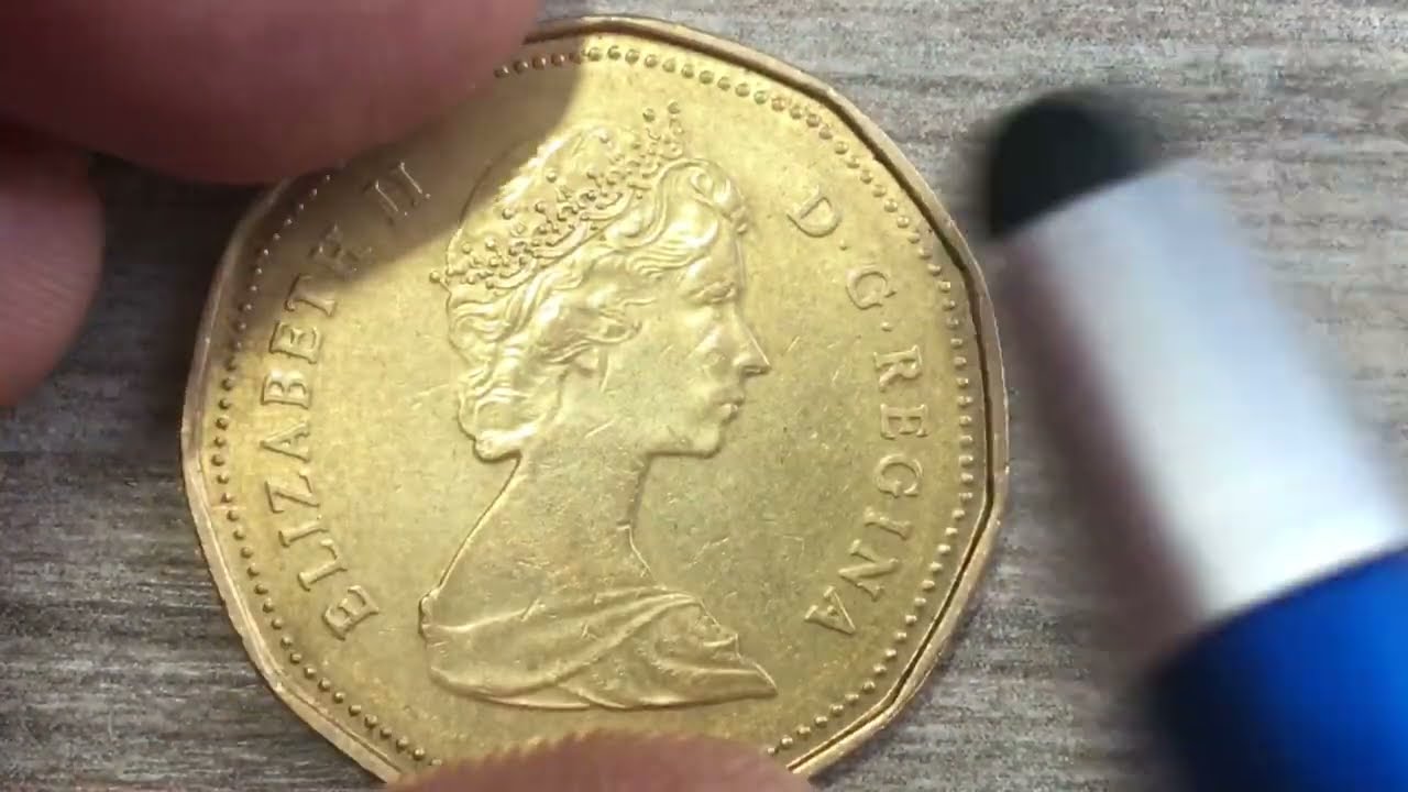 1987 Canada Dollar Coin - Canadian Loonie 1st year - 205 Million Minted - QEII 2nd Portrait