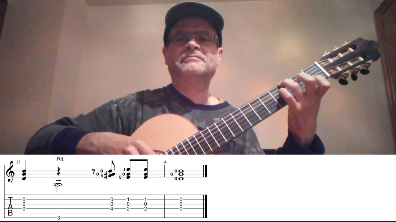 How to Play Estudio Sencillo No.2 by Brouwer Unplugged & Plugged on Camps CE 500 Pro Blend