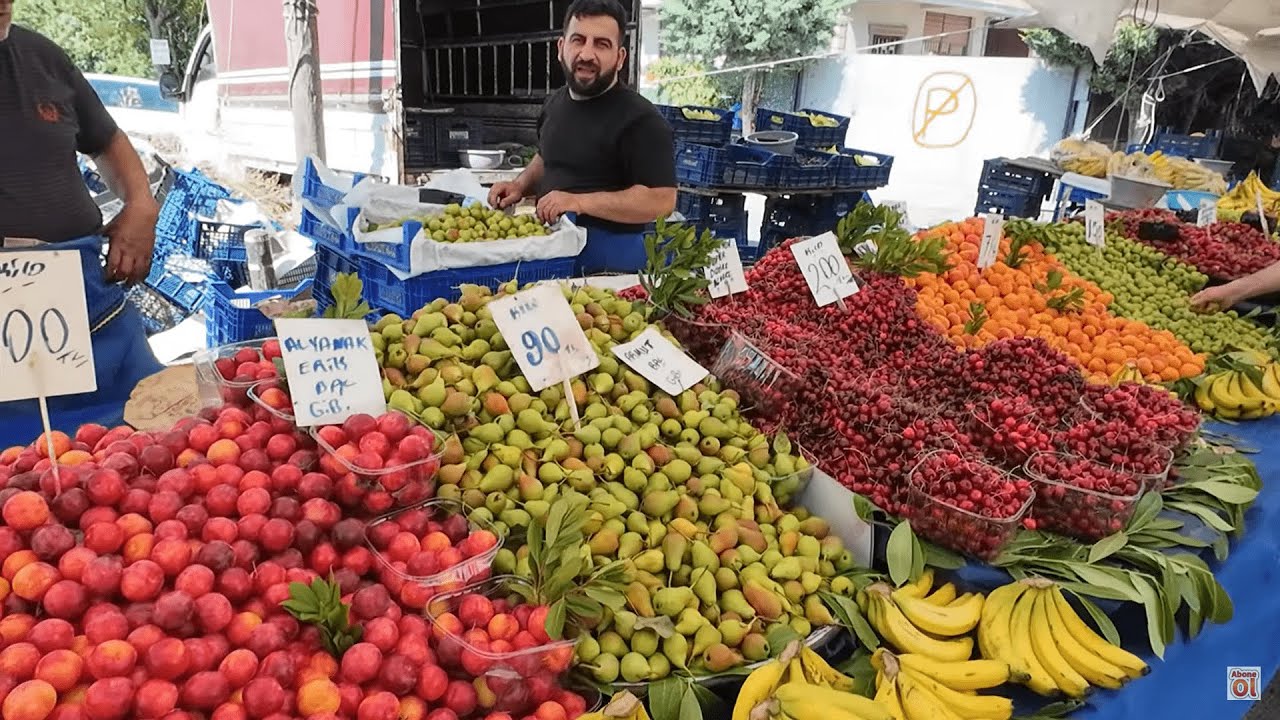 BÜYÜKÇEKMECE TEPECİK'TE RENKLİ PAZARTESİ PAZARI--YERLİ ÜRETİCİ , DOĞAL ÜRÜNLER..