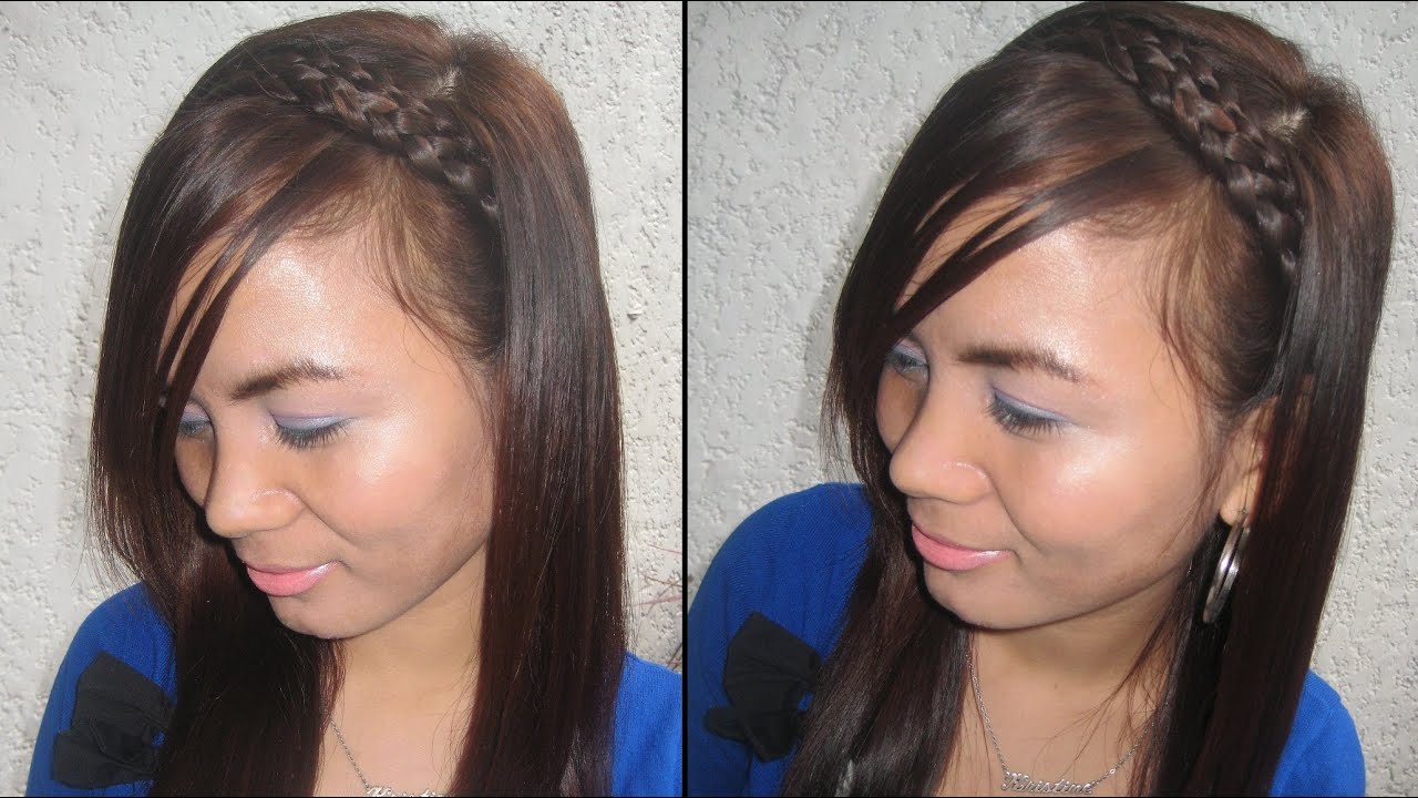 Easy BRAIDED Headband Hairstyle
