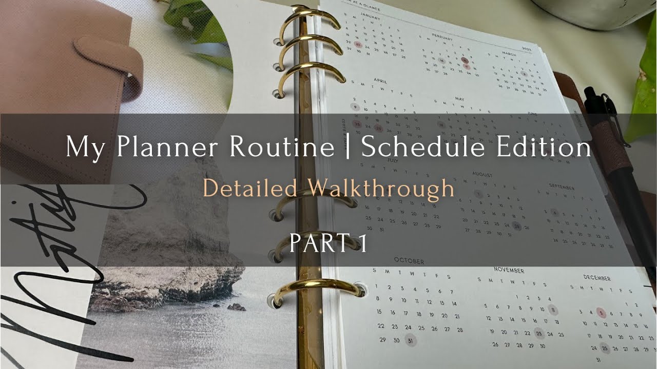 My Planner Routine - PART 1 | Scheduling Edition | The Planner Aisle