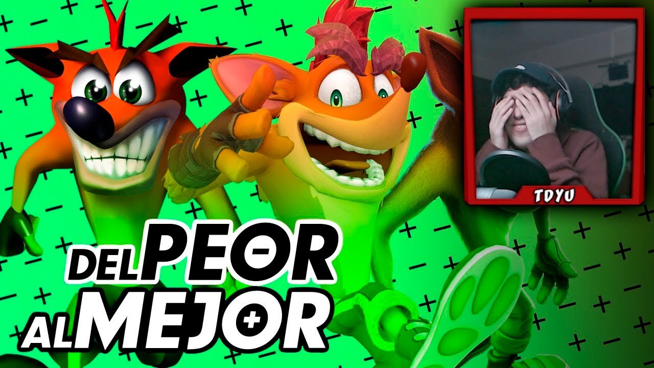 TDYU Reacciona al PEOR TOP de los Juegos de Crash Bandicoot