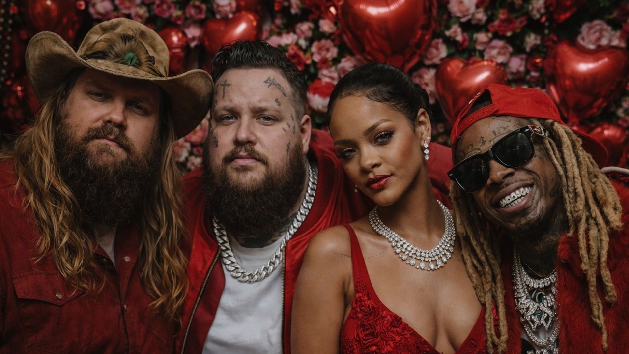 Chris Stapleton ft Jelly Roll, Rihanna & Lil Wayne–Share the Love of Valentine with Jesus (Fan Made)