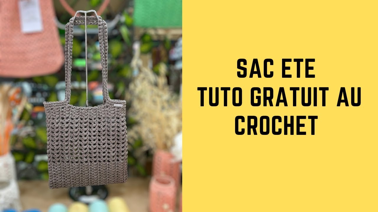 Sac au crochet ( été ) | Tutoriel gratuit au crochet | Andrew Crochet