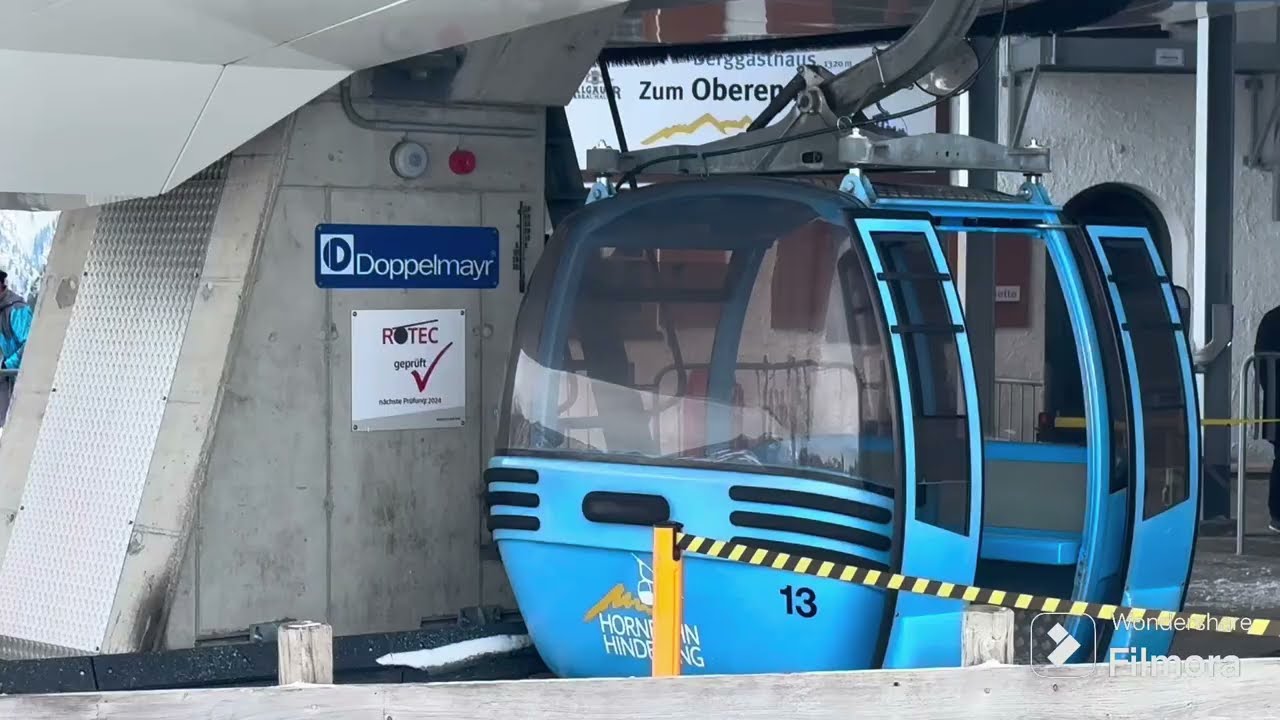HORNBAHN HINDELANG 800m - 1320 m  Doppelmayr SEILBAHN 🚡  SEILBAHN 13  🚡 Videos!?