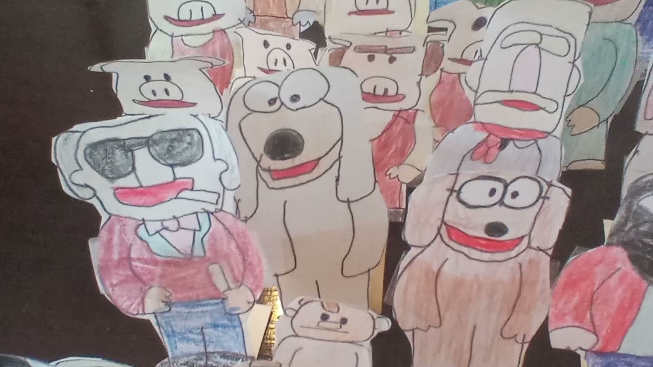 my home made paper muppets group photo