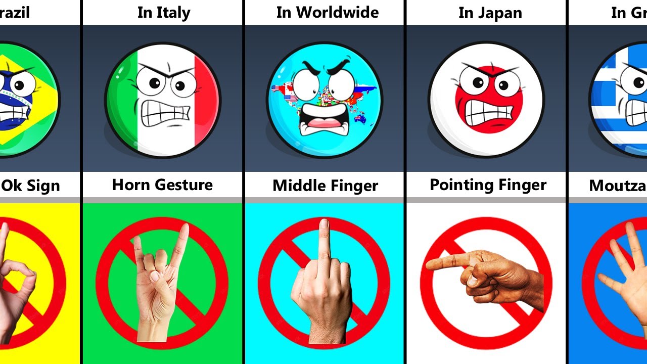 Gestures That Are Offensive In Some Countries