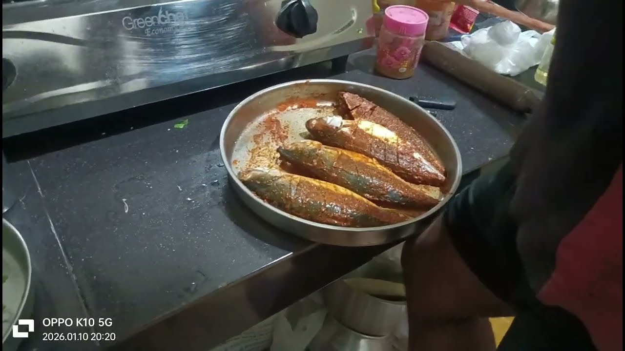 मछली फ्राई कैसे करते हैं मछली फ्राई हो करने का तरीका समुद्री मछली फ्राई करके खाया डिटेल  दाल भात  ..