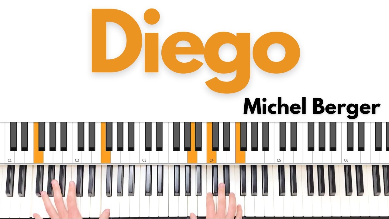 Comment jouer "DIEGO" - Michel Berger au piano | Tutoriel PianoVoix
