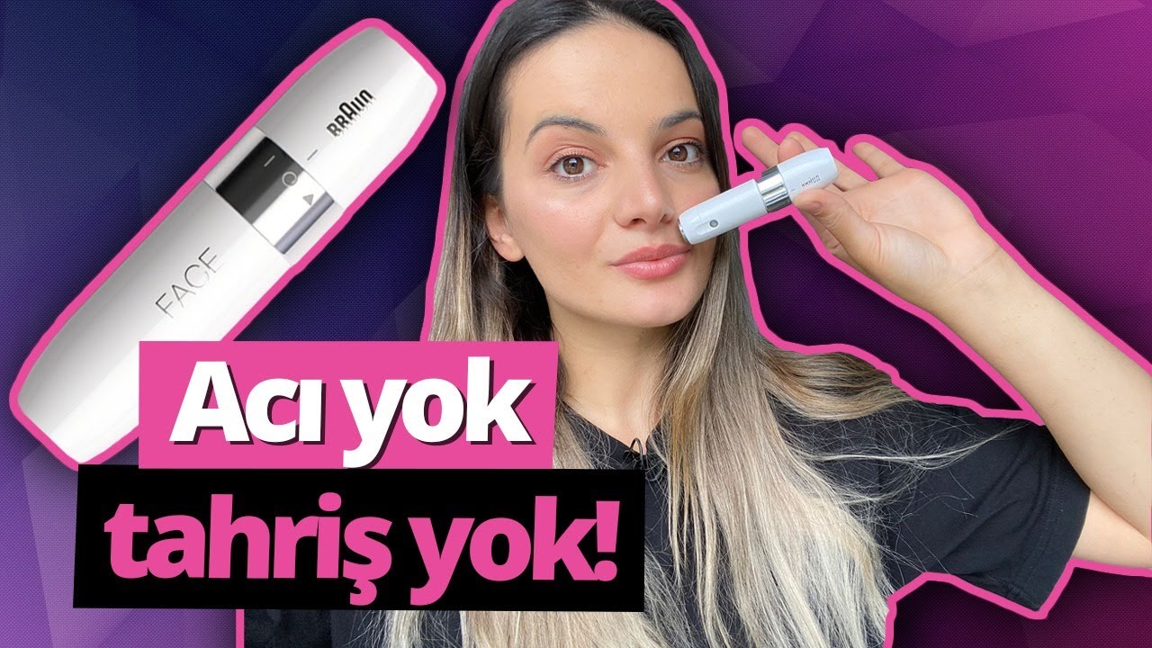 Acı ve tahriş olmadan yüzdeki tüyleri almak😍(Braun Face Mini)