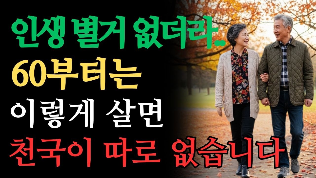 60세 이후 이것만 버려도 인생은 천국입니다｜인생 별거 없다는 걸 깨달은 순간 모든 게 달라졌습니다｜행복한 노후 생활의 비밀·삶의 지혜 | 황금기 케어 코너97