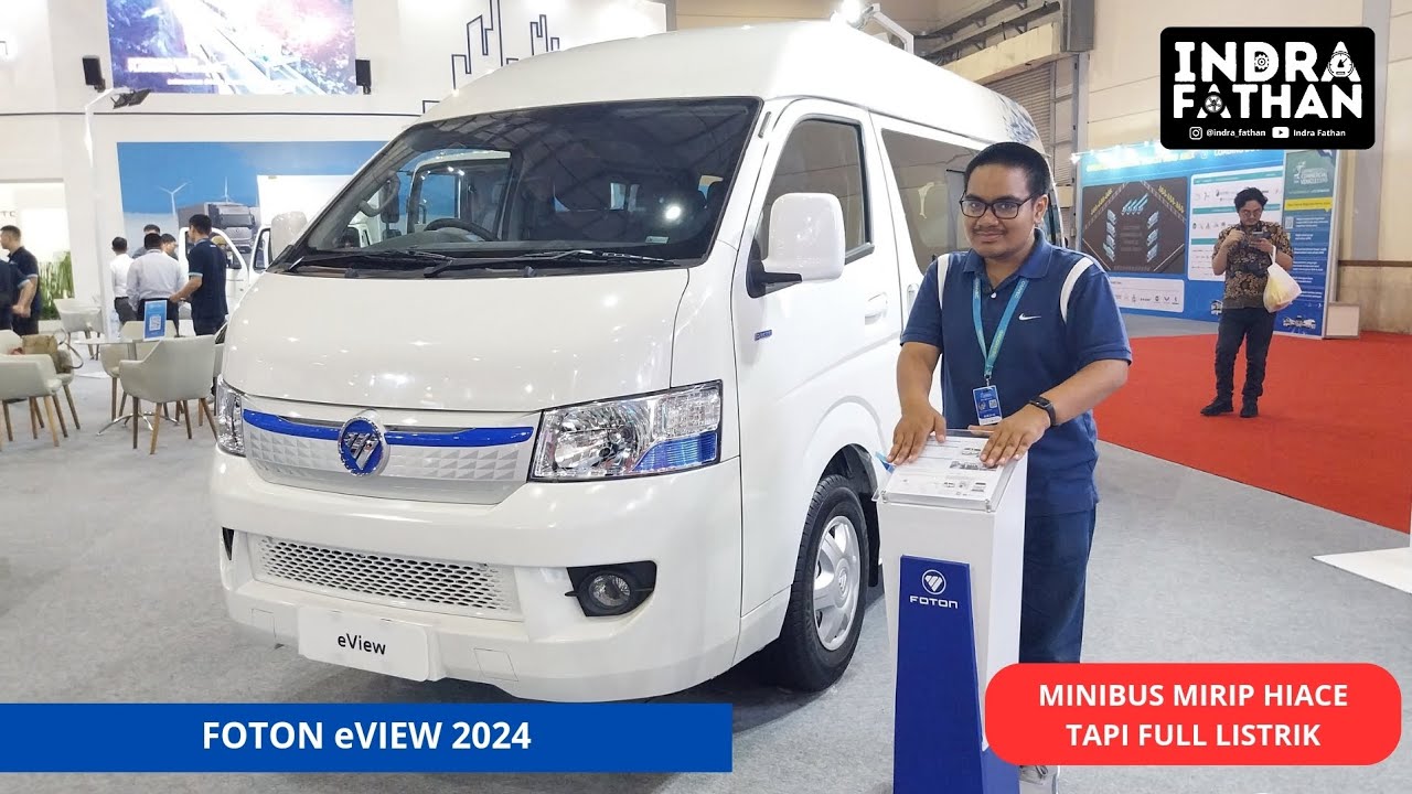 FOTON eVIEW, MINIBUS MIRIP HIACE TAPI 100% FULL LISTRIK!