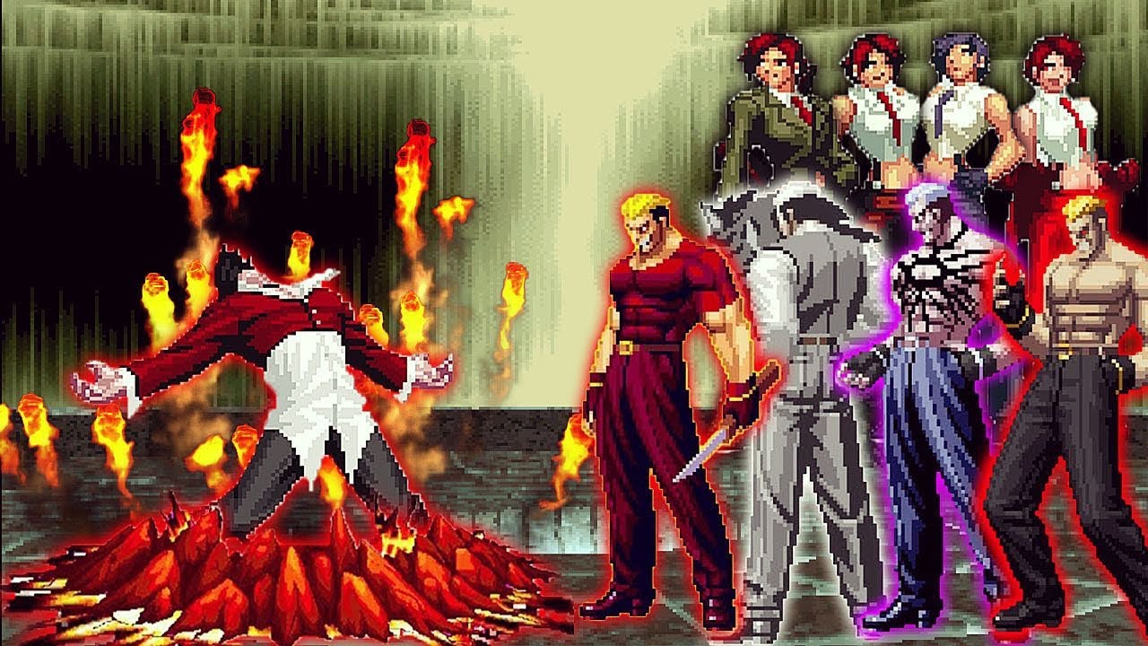 [KOF Mugen] Orochi Iori LV 3 Vs Yamazaki, Vanessa Team