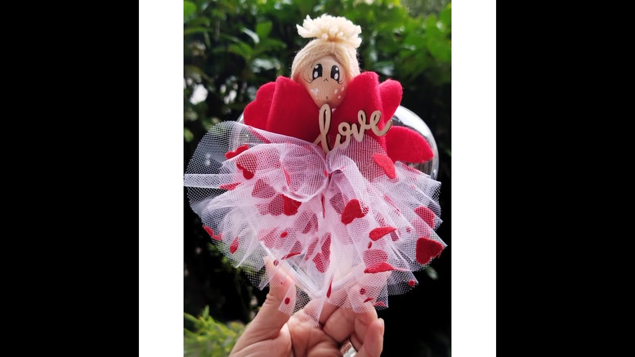 Bambolina “Choco Love” su Cuore: Tutorial FACILE (kit pronto + viso già dipinto!)