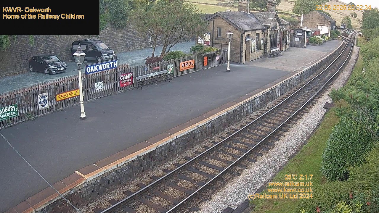K&WVR - Oakworth Station Cam | Railcam UK, KWVR