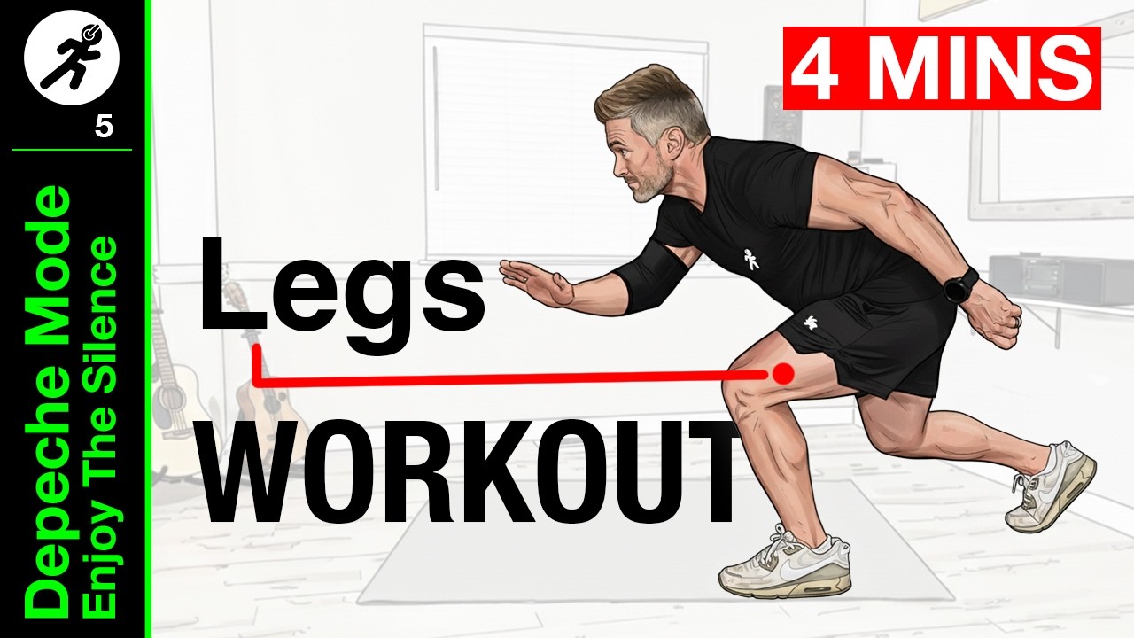 This is a 4 Minute Home Leg Workout Set To Depeche Mode Enjoy The Silence (No.5)