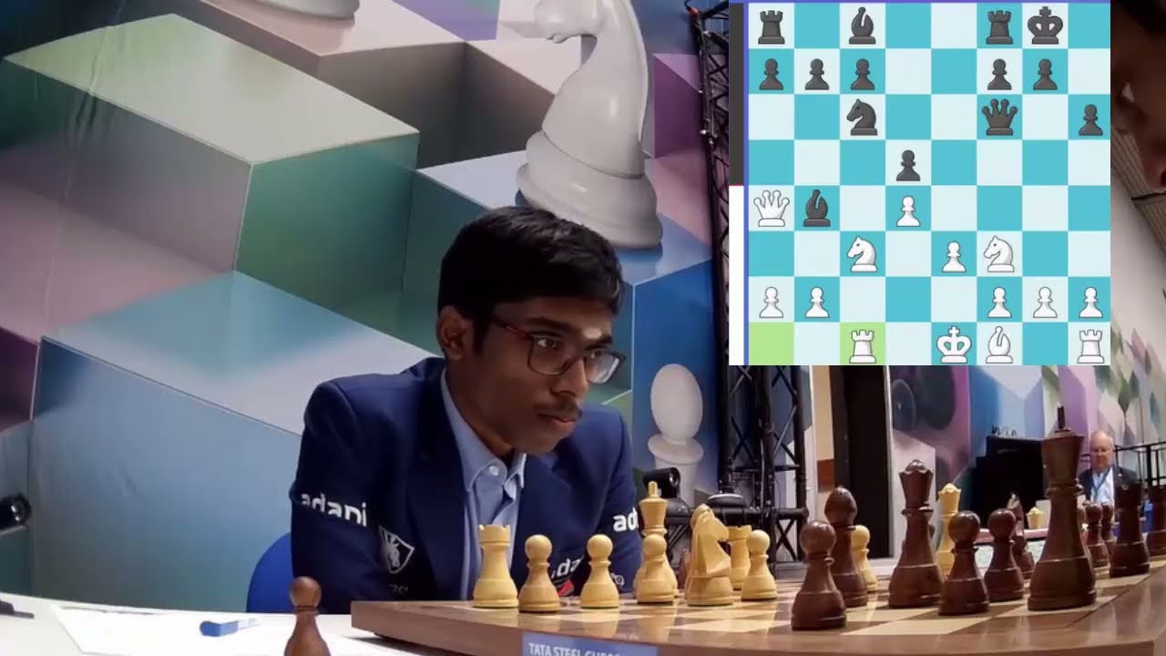 ПЕРВАЯ ПОБЕДА!! Прагнанандха против Аравинд Читамбарам || Tata Steel Chess 2026 – R9