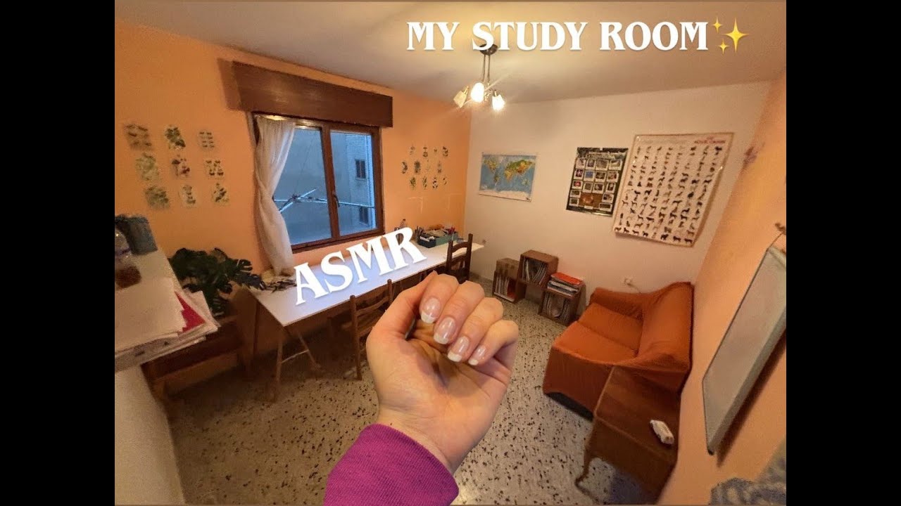 ASMR MY STUDY ROOM📚📖📌🙇🏻‍♀️