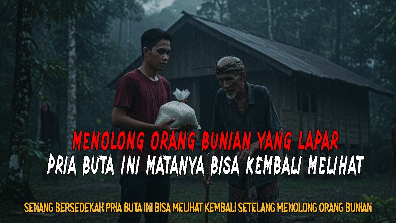 MENOLONG ORANG BUNIAN YANG LAPAR PRIA BUTA INI MATANYA BISA KEMBALI MELIHAT