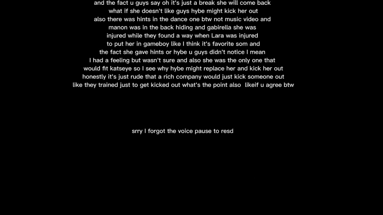       Part three of katseye lore ( read description)
