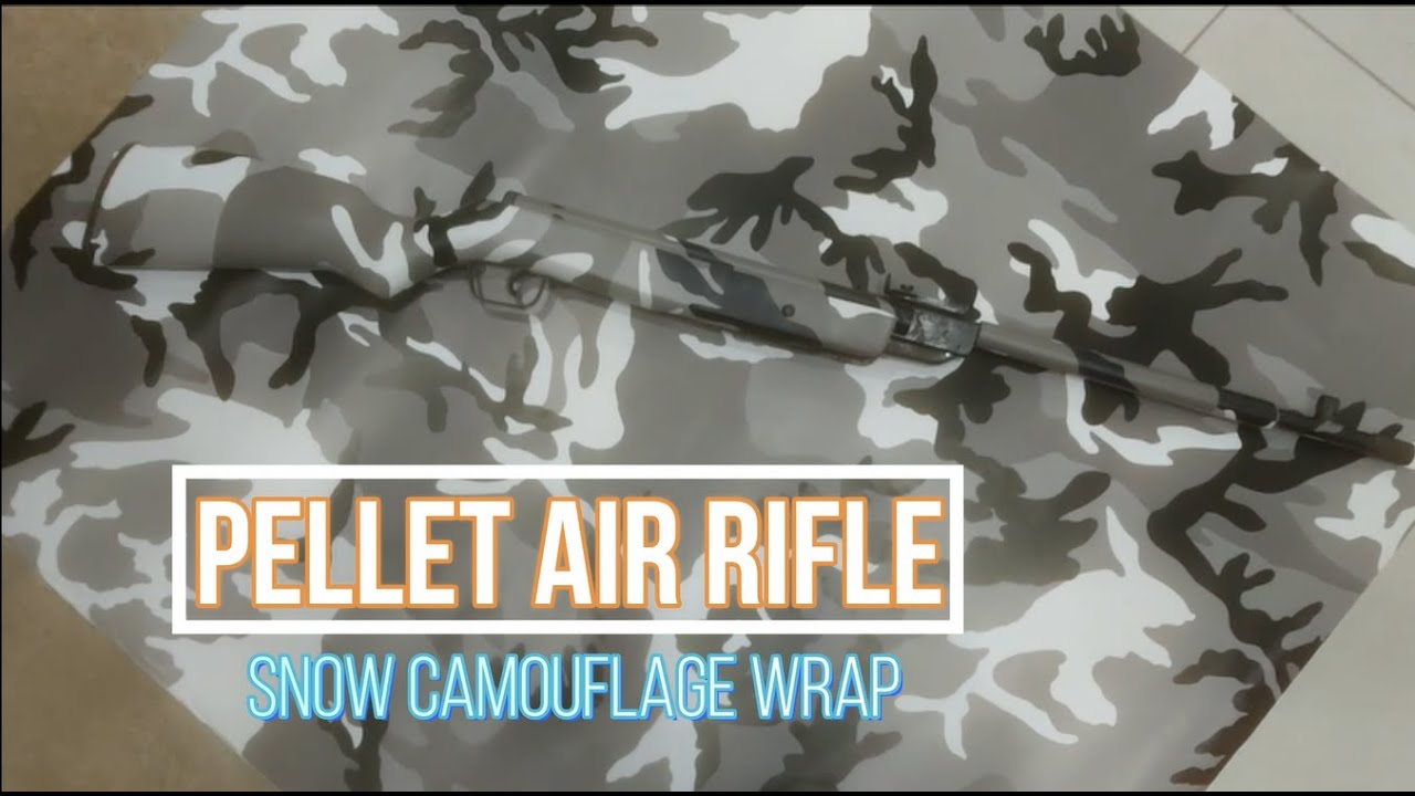 Pellet Air Rifle (Snow Camouflage Wrap)