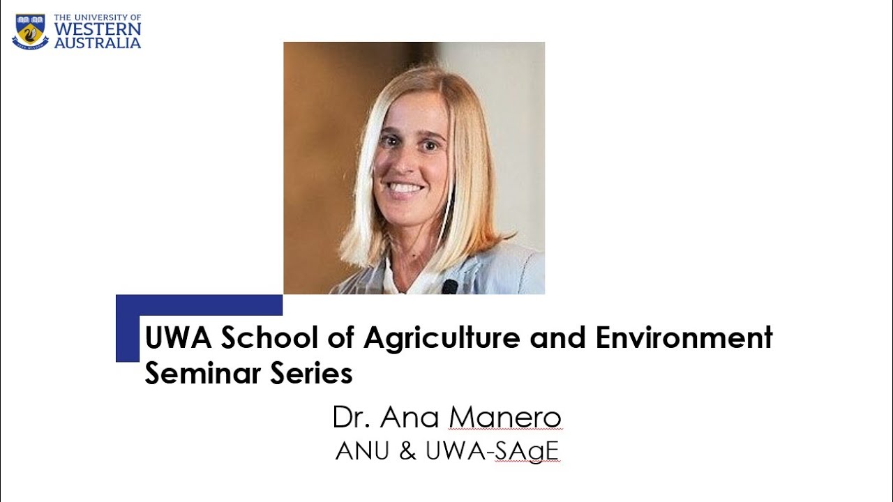 SAgE Seminar Series: Ana Manero