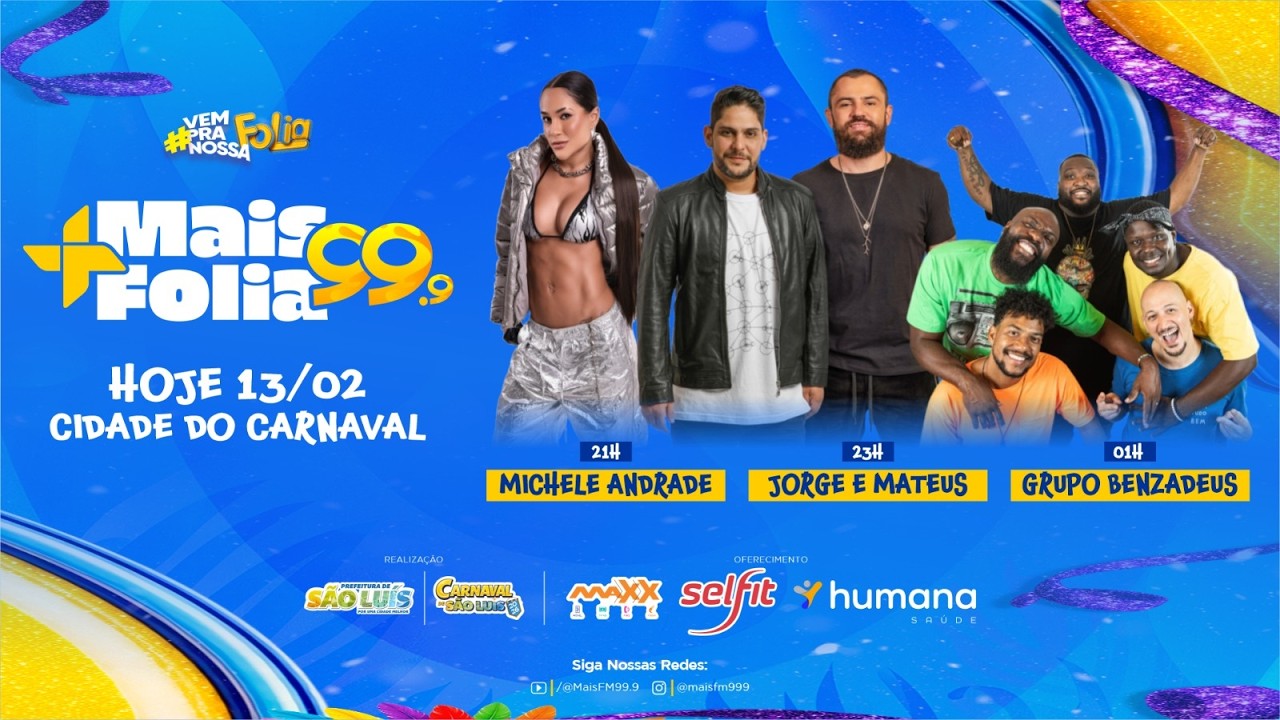 AO VIVO: MAIS FOLIA - BASTIDADORES DA CIDADE DO CARNAVAL I 13.02.2026