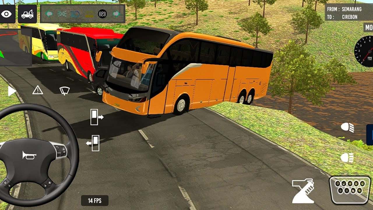 Indonesia Coach bus driving | Euro Bus simulator 2025 Anoride gameplay || LEVEL 25 MOGLI CTR